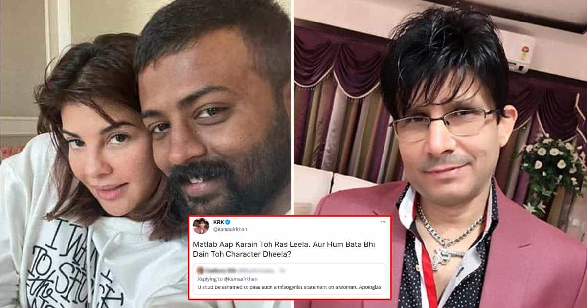 KRK Passes A Cheap Remark On Jacqueline Fernandez, Calls Her ‘Gold Digger’ Amid Viral Pics With Conman Sukesh Chandrasekhar