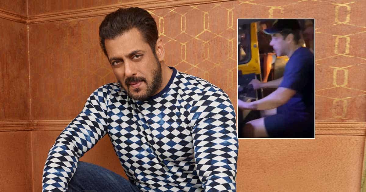 Salman Khan Spotted Driving An Auto Rickshaw In Panvel Leaving Fans All Shocked & Trolls In Split - Viral Video Inside