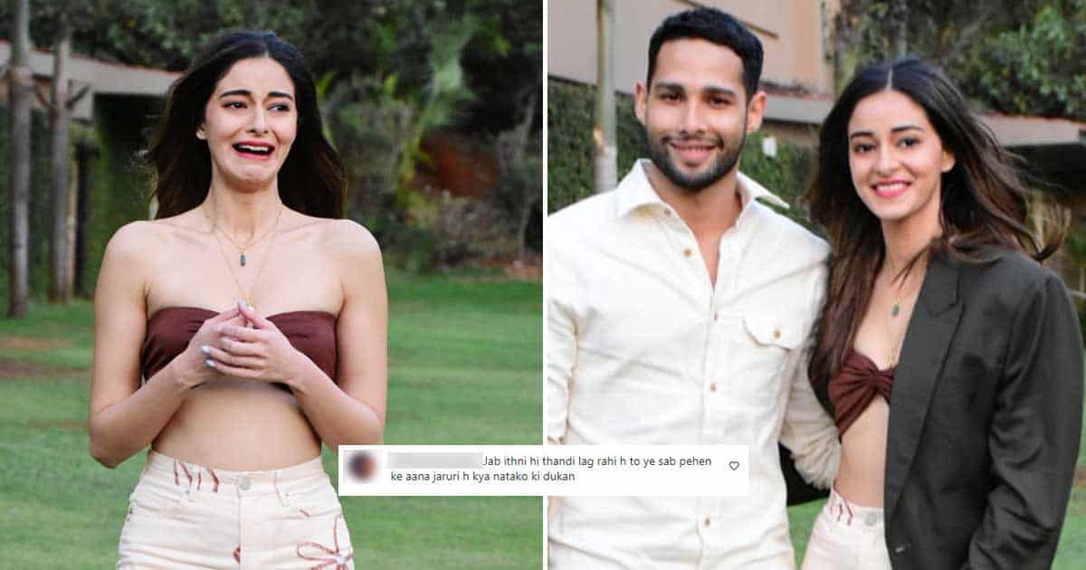 Ananya Panday Mercilessly Trolled Over Wearing A Tiny Blouse During Winters!