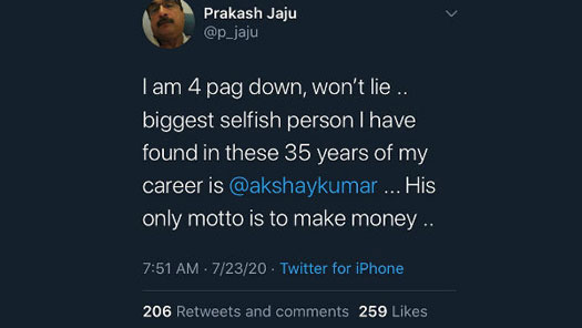 Priyanka Chopra's Ex-Manager Prakash Jaju Once Abused Akshay Kumar On Twitter