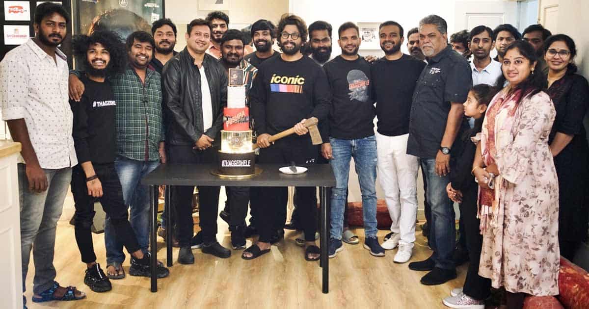 Allu Arjun Gets A Blockbuster Welcome Back By #AAFamily With A Pushpa-Themed Party
