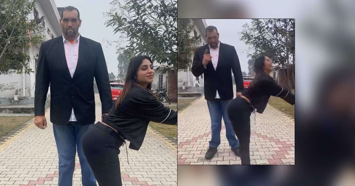 The Great Khali Shares A Video On Instagram Checking Out Bigg Boss Fame Arshi Khan's A*s, Netizens Can't Help But Troll Him - Watch!