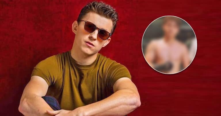 Spider Man Tom Holland Goes Shirtless In Viral Picture Fans Cant Stop Drooling Over That