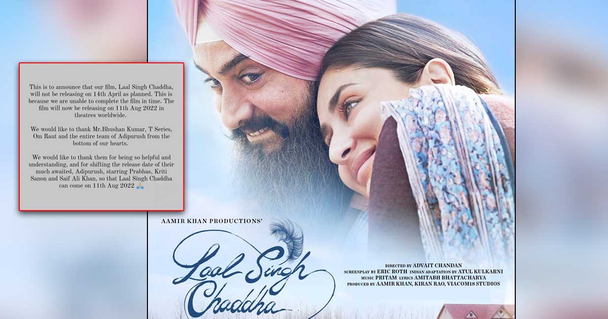 Aamir Khan's Laal Singh Chaddha to now grace the theatres on 11th August
