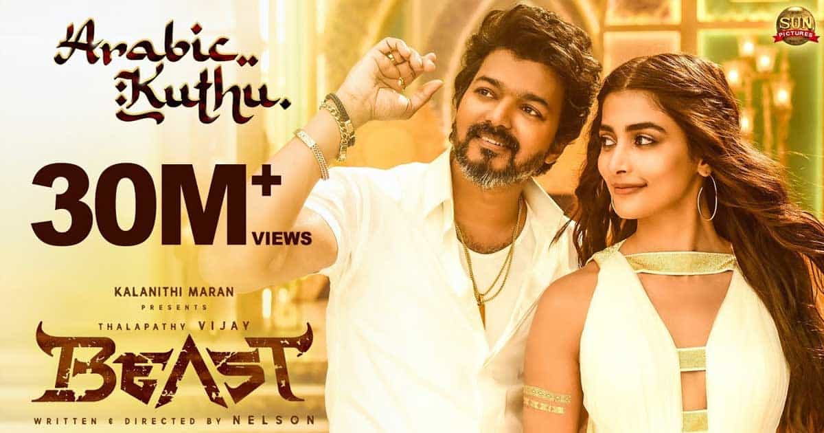 Beast: Arabic Kuthu Ft Thalapathy Vijay & Pooja Hegde Sets Internet Fire With 20 Million Views In A Day
