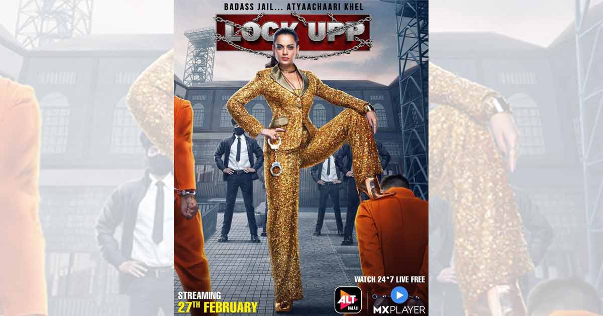 Kangana Ranaut looks bold and glamorous in her first look from the fearless reality show Lock Up to be streamed live on ALTBalaji & MX Player