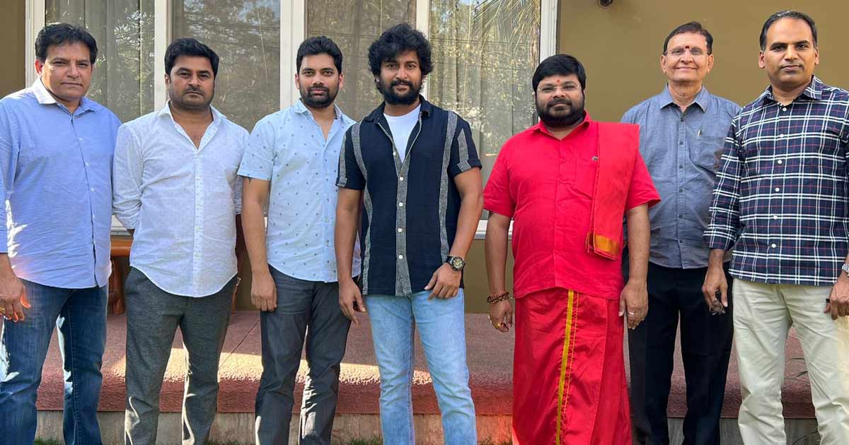 Producers pay a surprise visit to Nani on his birthday