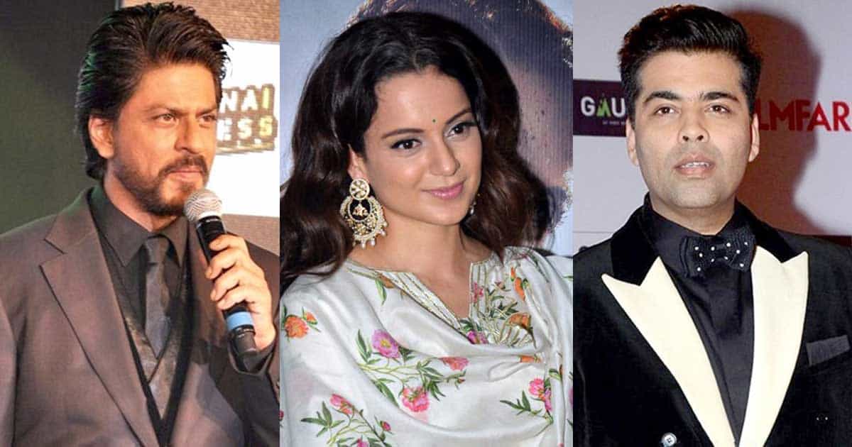 Shah Rukh Khan Reacts To Kangana Ranaut & Karan Johar’s Nepotism Feud