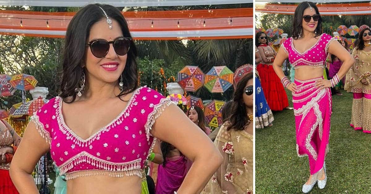 Sunny Leone shoots for wedding sangeet number in Mumbai