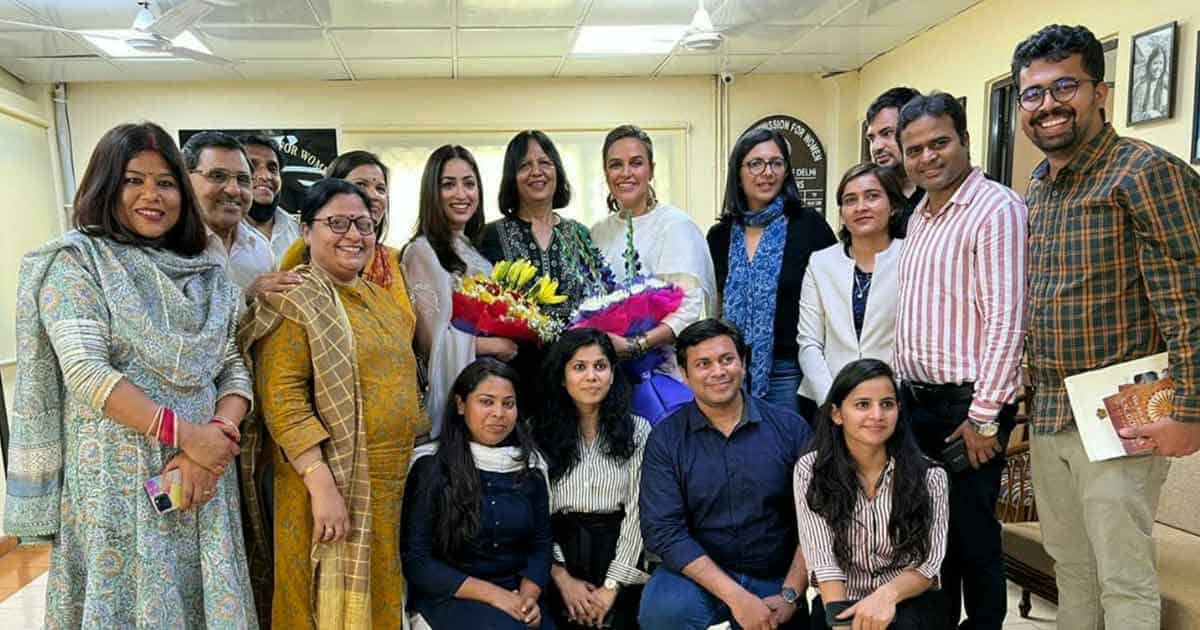 Yami Gautam, Neha Dhupia visit Delhi Commission for Women