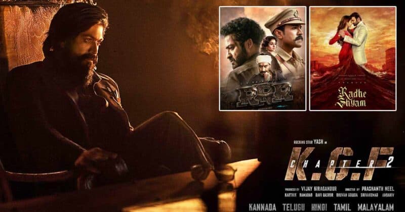 Kgf Chapter 2 Beats Ss Rajamoulis Rrr And Prabhas Radhe Shyam Overtaking Their Trailer Views In 