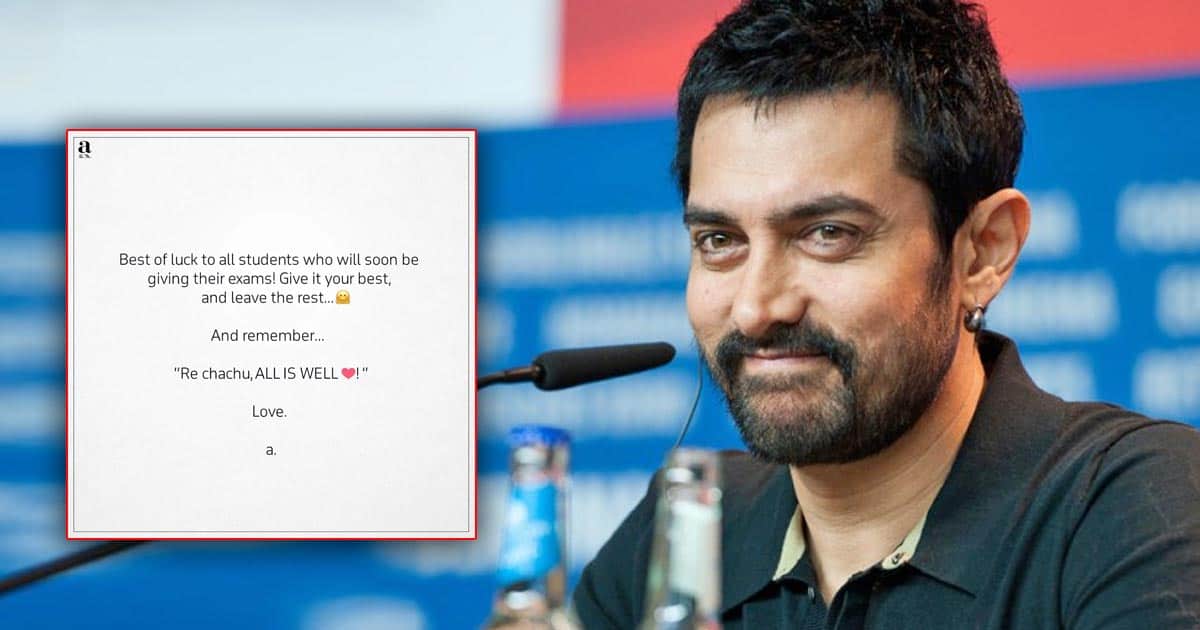 Aamir Khan has a cheerful message for the students with board exams set to begin!