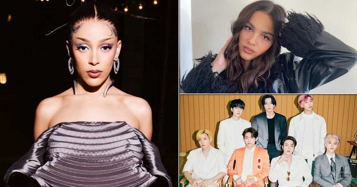 Grammys 2022: Doja Cat, BTS, Olivia Rodrigo Add Glamour To Red Carpet