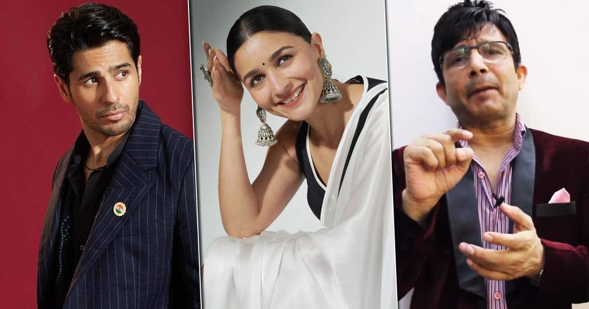 KRK Calls Sidharth Malhotra “Dhobi ka Kutta” Over Not Receiving Invitation To Alia Bhatt, Ranbir Kapoor Wedding!