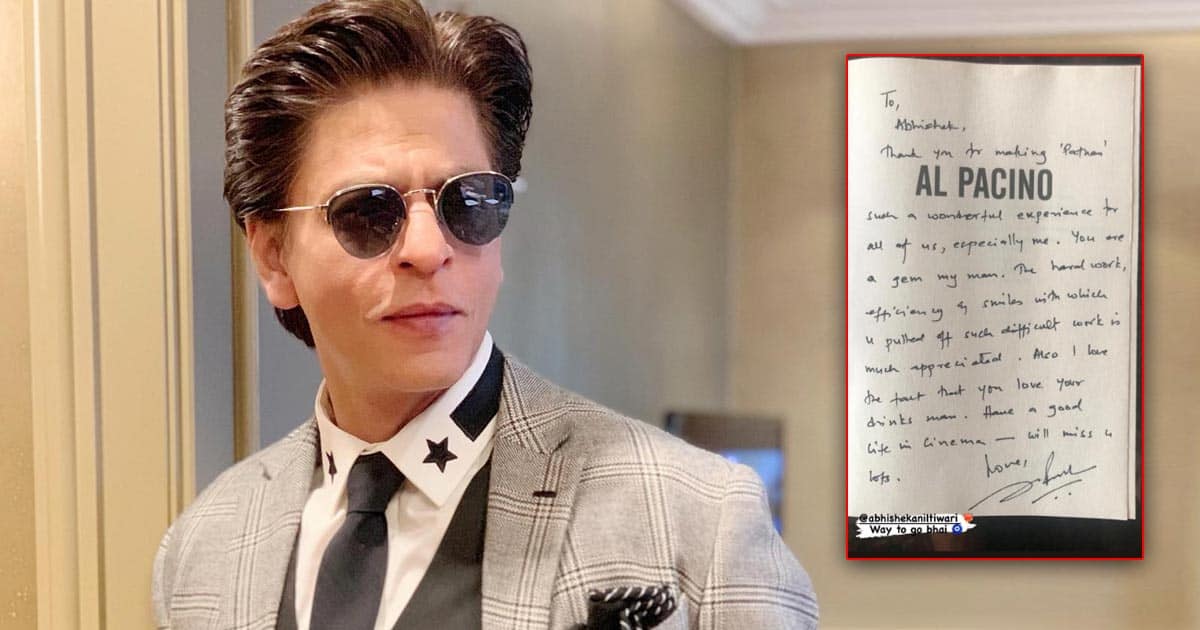 Shah Rukh Khan Writes A Hand Written Letter For His 'Pathaan' Crew Member