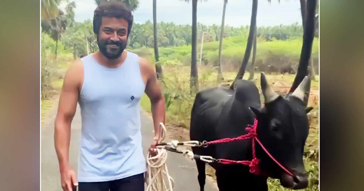 Suriya Extends Tamil New Year Greetings As He Walks His Bull In Video Clip