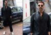 Akshay Kumar Makes His First Appearance Post Covid In His Trademarked 'Knee-Fold' Style, Netizens React - Watch