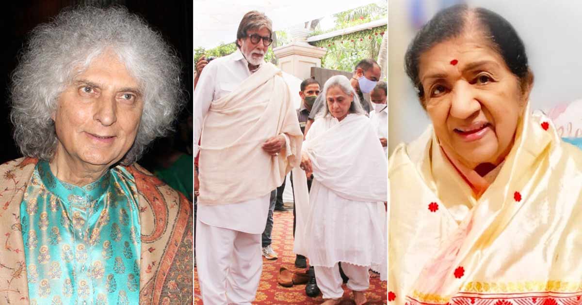 Amitabh Bachchan & Jaya Bachchan Attend Pt. Shivkumar Sharma's Funeral