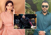 Badshah Falls On His Back After Nora Fatehi Challenges Him To Her Hook Steps As He Calls It 'Pocha Lagana'