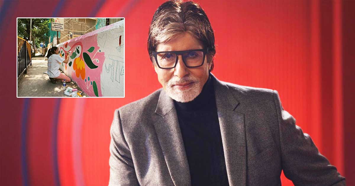 Amitabh Bachchan's Granddaughter paints wall to highlight menstrual hygiene