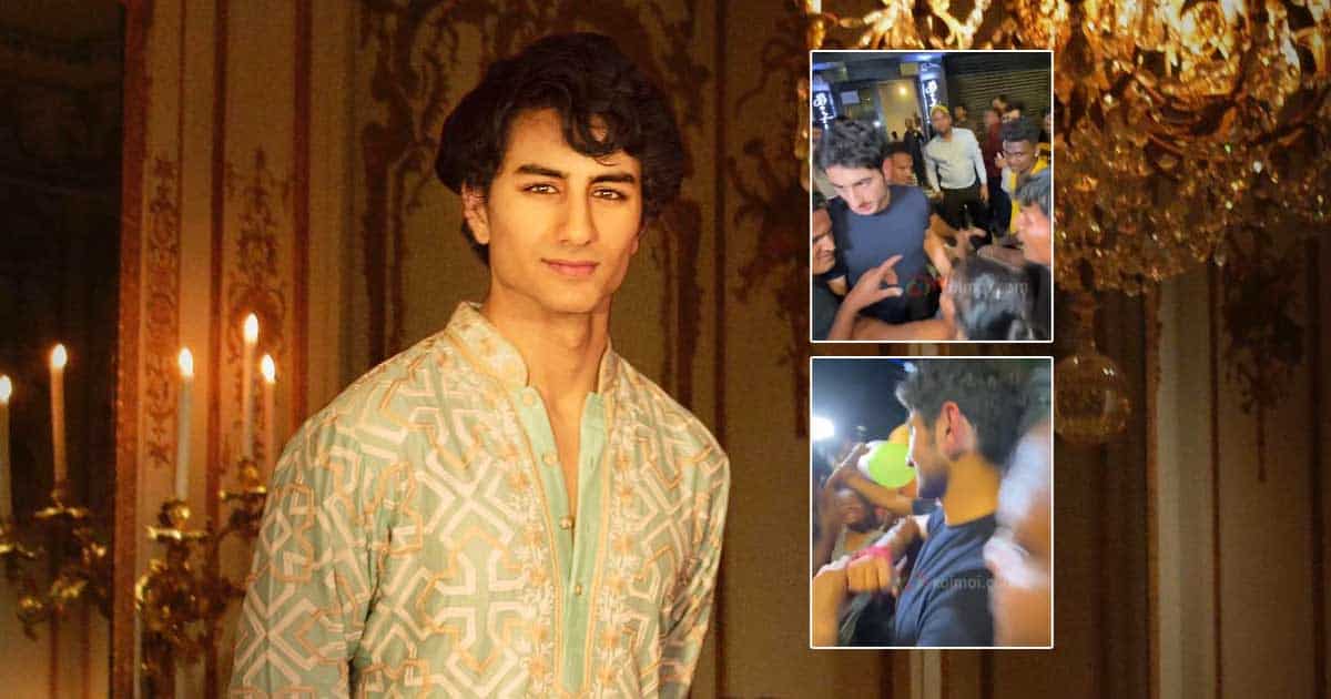 Ibrahim Ali Khan Gets Mobbed By Beggars & Media, Netizens Laud Him For Not Losing ‘Patience’ - Watch