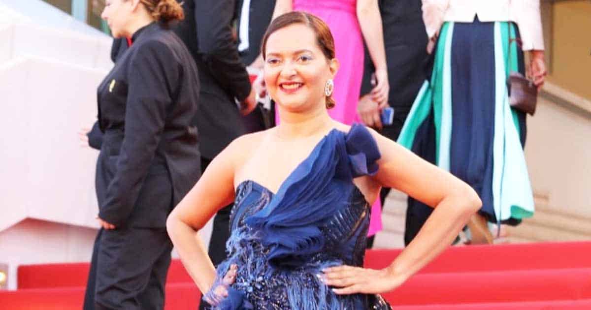 Manya Pathak walks Cannes Red Carpet looking Stunning in Luxury brand Designer Dream Collection by Anjali Phougat