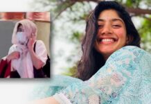 Pics of Sai Pallavi watching movie in disguise go viral