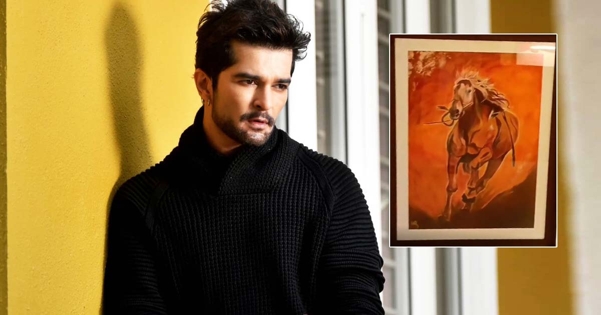 Raqesh Bapat unveils his first painting, will dedicate it to his father