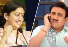 Union Minister Smriti Irani Has A Hilarious Jethalal Reference From Taarak Mehta Ka Ooltah Chashma For The Monday Blues, Watch