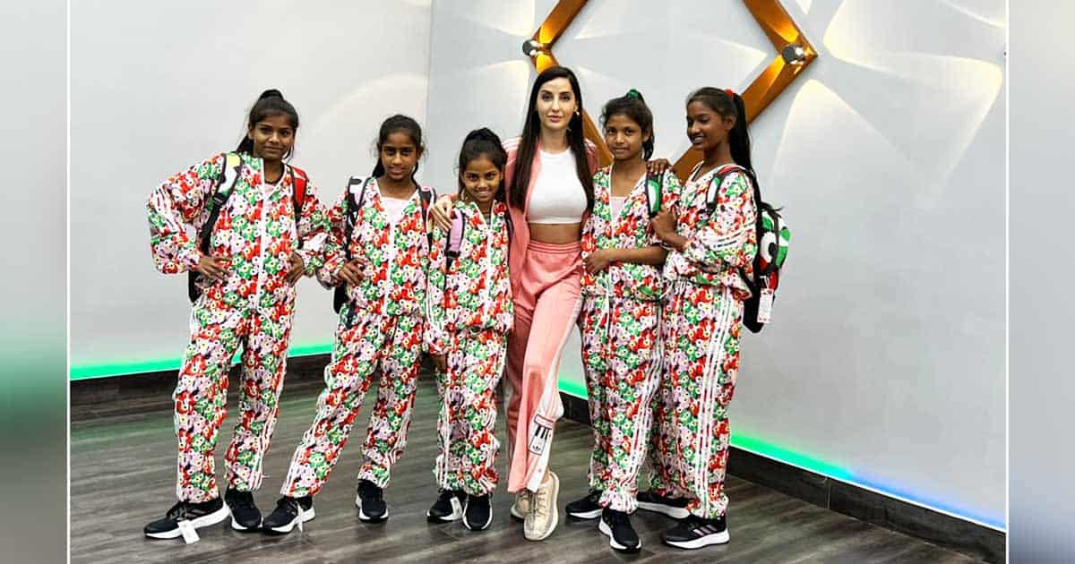 Uplifting dancers all across, Nora Fatehi gifts dancing gear to underprivileged contestants on her show