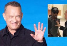 Angry Tom Hanks Shouts “Back The F*** Off" After Crazy Mob Of Fans Knock Over His Wife Rita Wilson- Watch The Viral Video!
