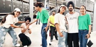 Diljit falls at the feet of YouTuber Lilly Singh's mom at Toronto concert