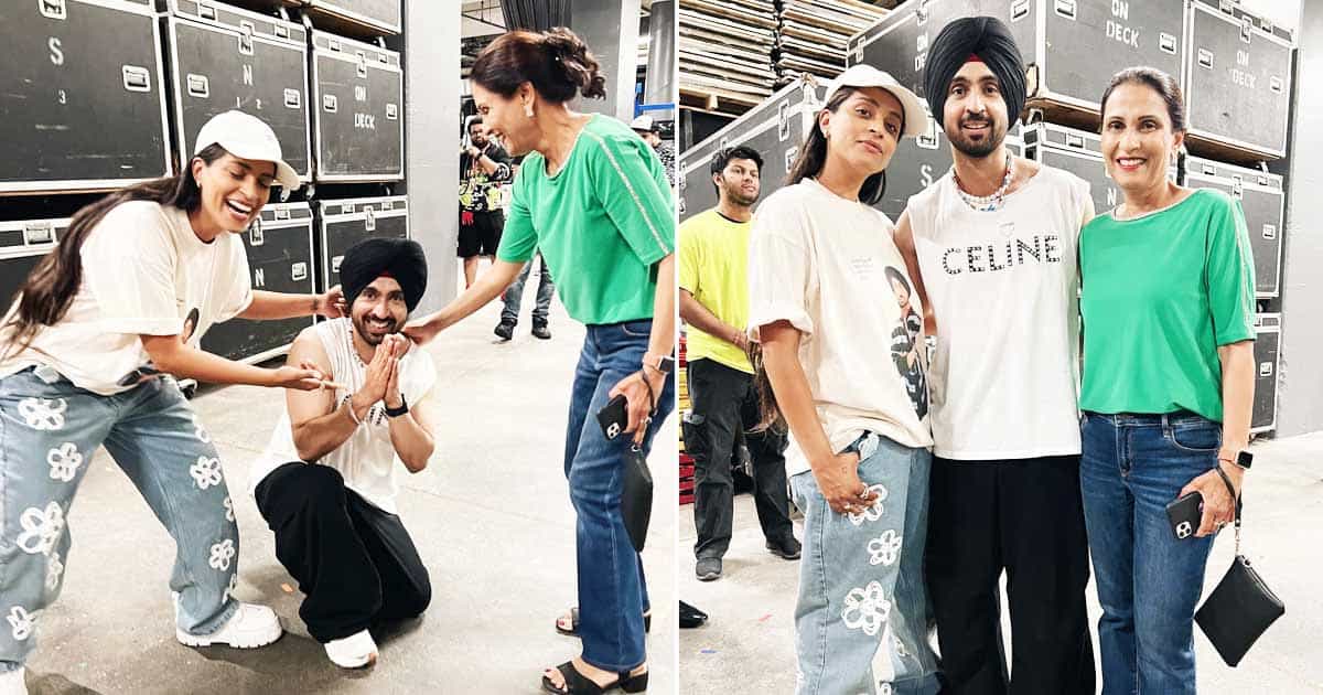 Diljit Falls At Feet Of YouTuber Lilly Singh's Mom At Toronto Concert 