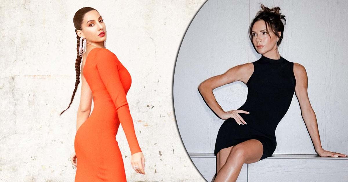International artist Nora Fatehi slays in a bodycon and top knot- long braid look – Receives a thumbs up from Victoria Beckham!