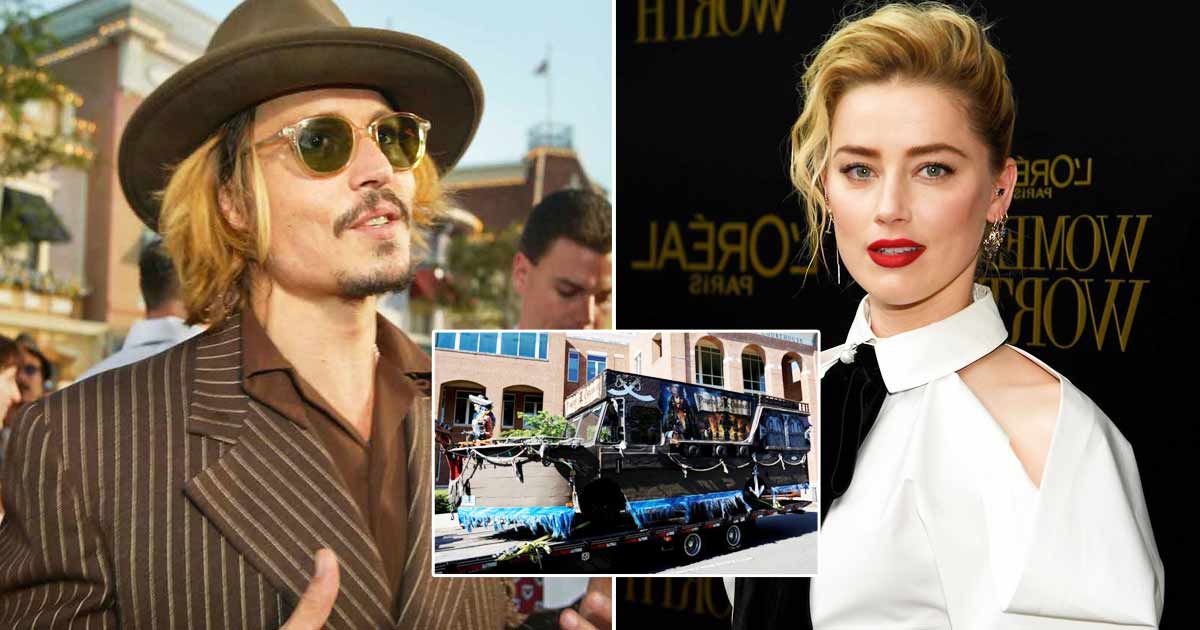 Johnny Depp Fans Recreate Pirates Of The Caribbean Ship Outside Courthouse, Amber Heard Supporters Slam, “Isn’t That Jury Tampering?”