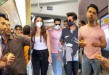 Jugjugg Jeeyo Stars Varun Dhawan & Kiara Advani Eats Vada Paav In Metro, Netizens React