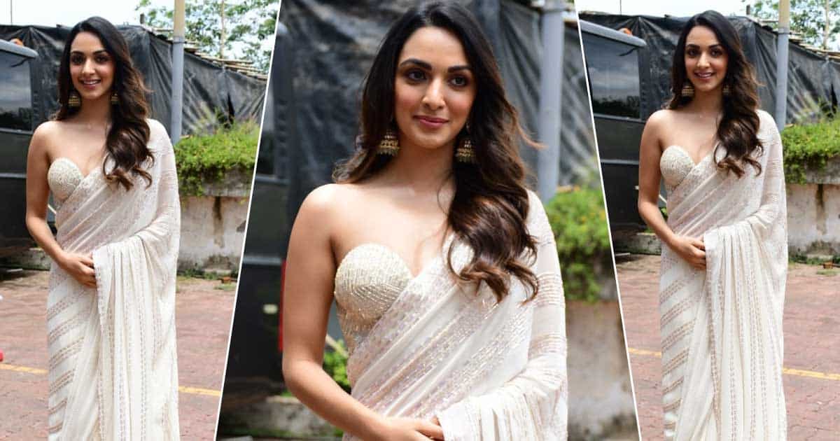 Kiara Advani Looks Sophisticated In A White Saree & A Corset-Inspired Blouse - See Pics Inside