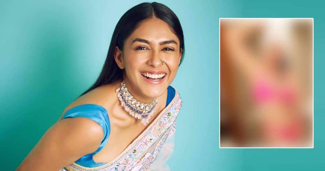 Mrunal Thakur Dons A Barely There Sizzling Pink Bikini Getting Trolled For The Identical One