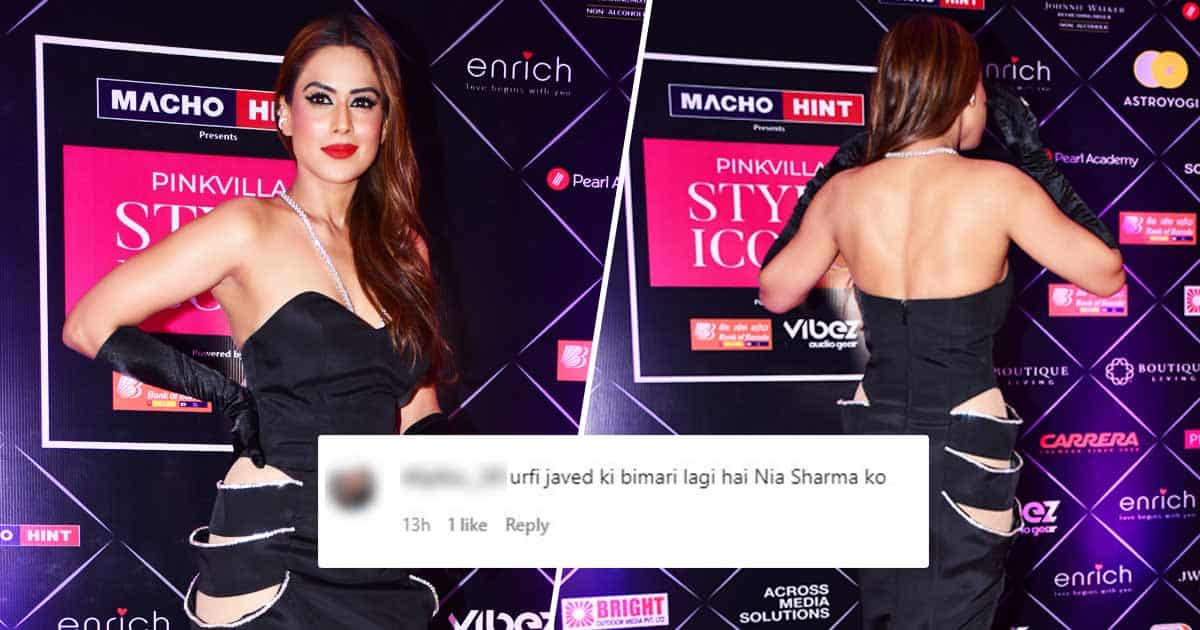 Netizens Call Nia Sharma “Sasti Malaika” After She Dons A Revealing Black Plunging Neckline Gown At Recent Award Function – Watch