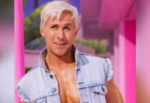 Ryan Gosling sports blonde hair as he debuts Ken for 'Barbie' movie