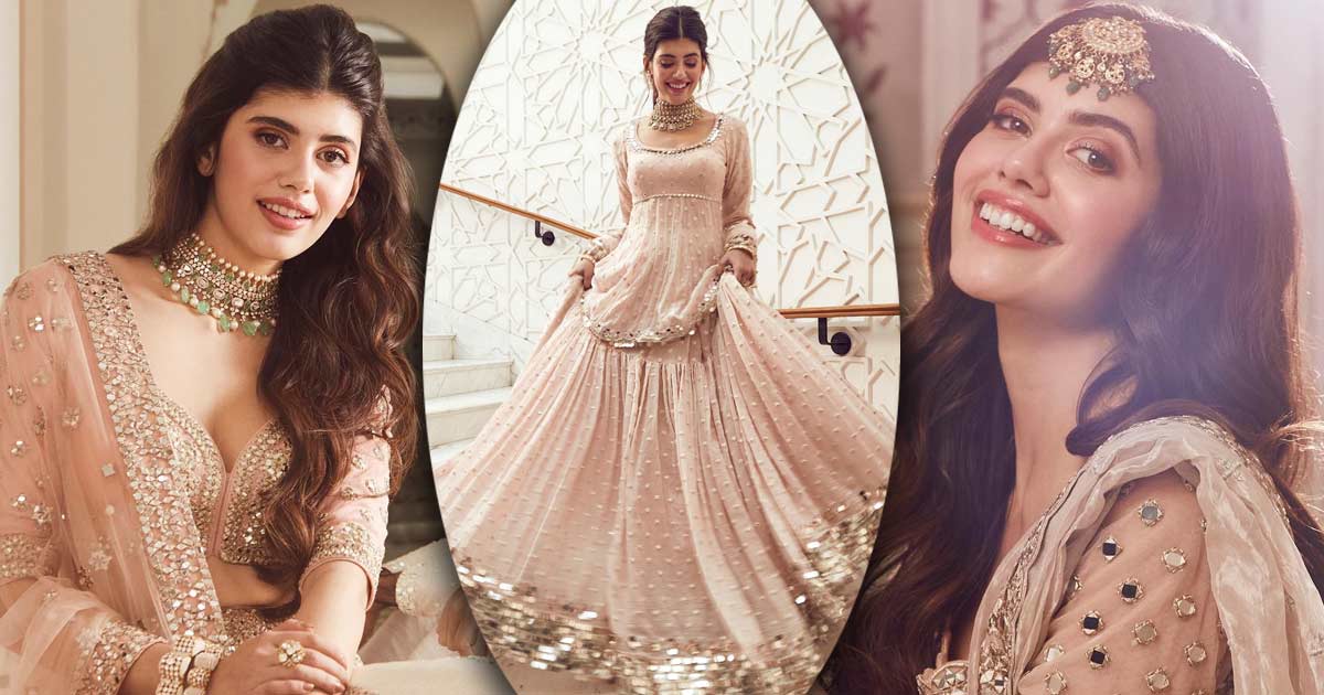 Sanjana Sanghi Looks Gorgeous In Abhinav Mishra’s Couture & Screams Bestie Who Will Make Your Wedding Memorable AF