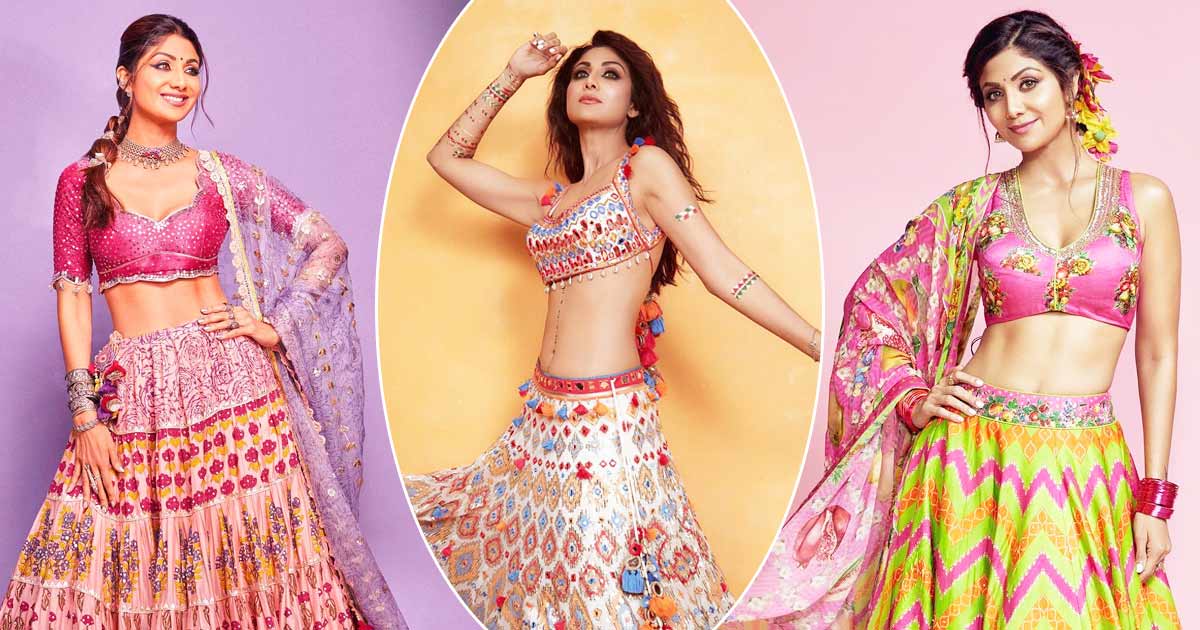 Shilpa Shetty Kundra In Colourful Lehengas Is A Sight To Behold - The Adaa, The Abs On Display Uff!