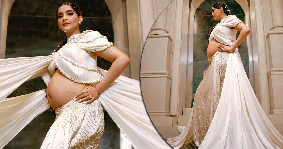 Sonam Kapoor Looks Like A Royal Goddess As She Flaunts Her Pearl White Ensemble In Birthday Special Maternity Shoot, Check Out!