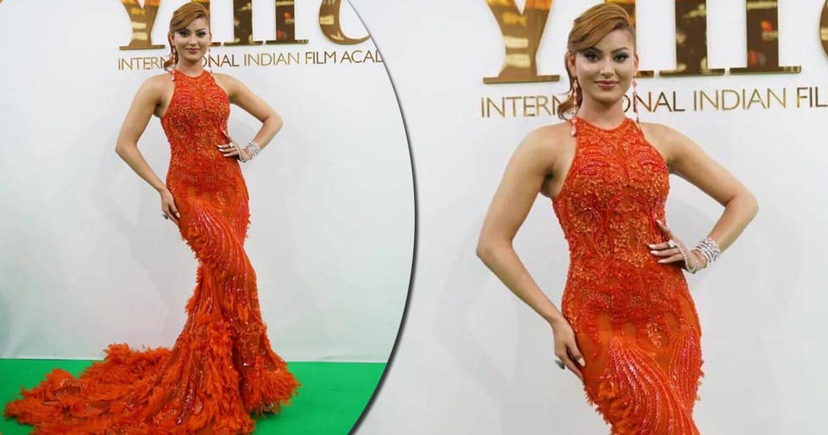 Urvashi Rautela Left Everyone Stunned In Abu Dhabi With Her Amazing Orange 20 Lakh, Furne Amato Gown At The IIFA Awards 2022