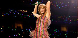 When Taylor Swift's Already Short Skirt Blew Up In The Air Letting Her Have A Marilyn Monroe Moment During A Live Concert - See Video