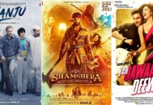 Box Office - Ranbir Kapoor's Shamshera is way down amongst his Top-10 openers ever, is only better than Jagga Jasoos