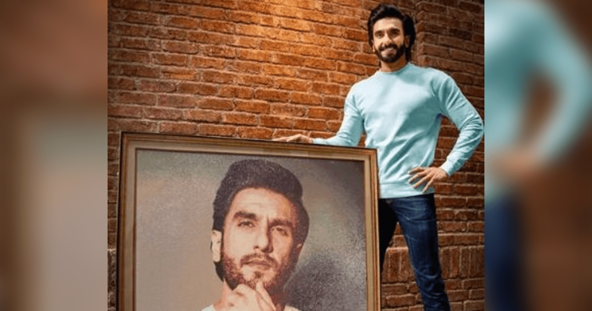 Fan gifts 100,000 crystal-studded portrait to Ranveer Singh on his birthday