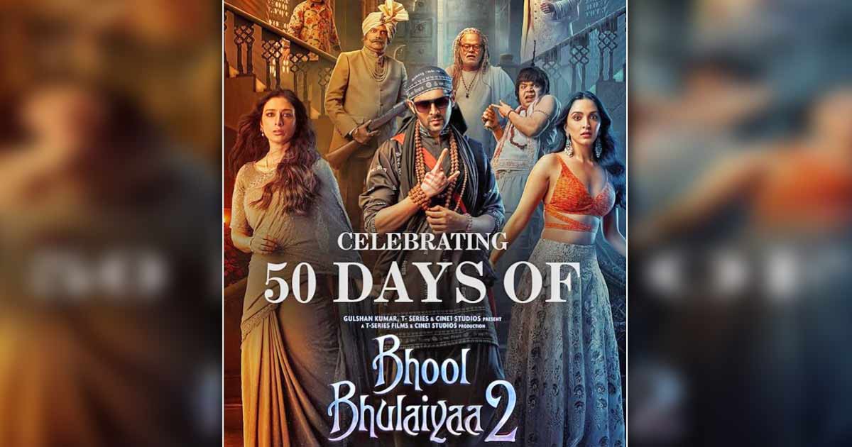 Kartik Aaryan completes a 50 day run at the box office today, with Bhool Bhulaiyaa 2!