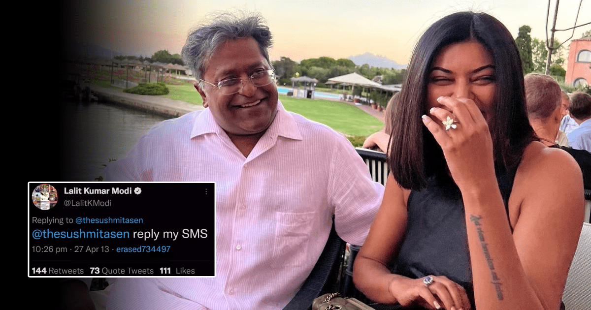 Lalit Modi asked Sushmita Sen to reply to his SMS back in 2013, netizens said, 