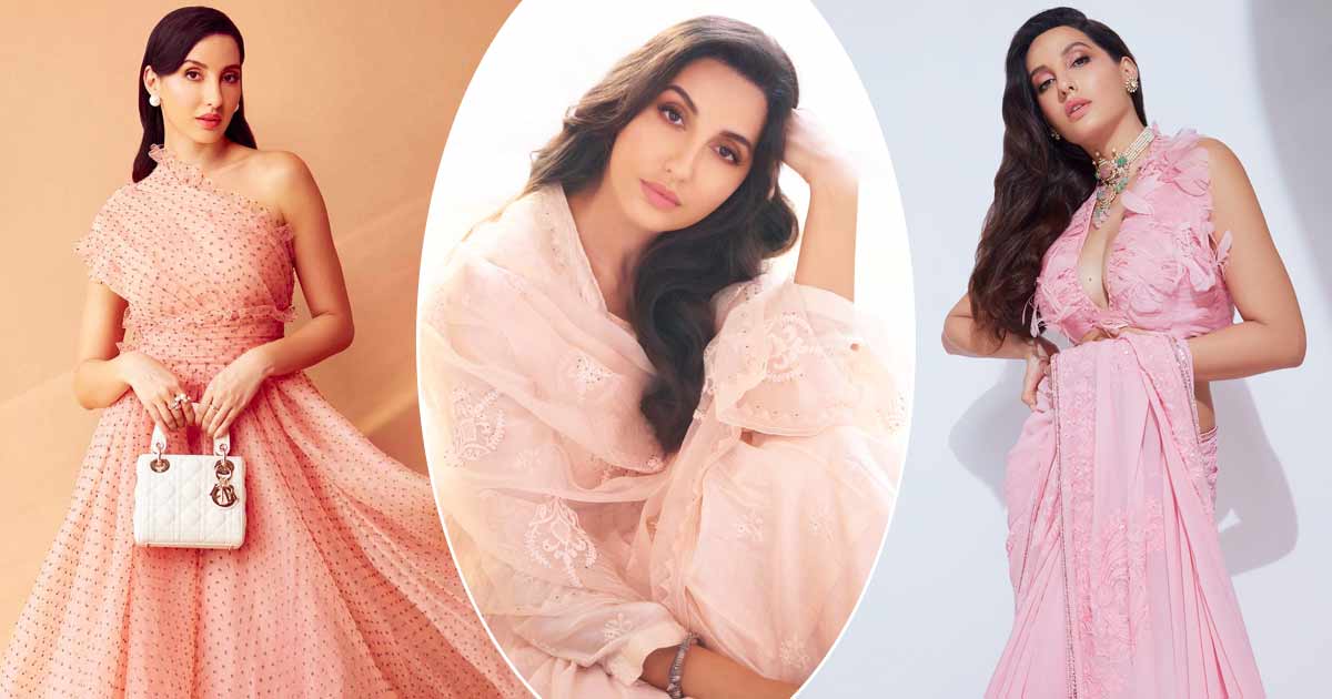 Plunging Neckline, Ruffles Or Metallic – Nora Fatehi Is A Fashionista Who Looks Pretty In Every Shade Of Pink